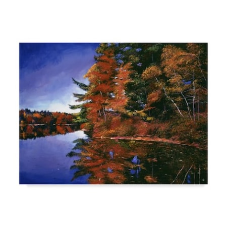 David Lloyd Glover 'Autumn Mirror Lake' Canvas Art,24x32